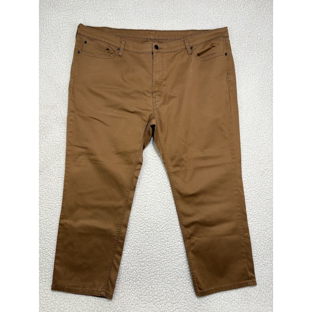 LEVIS 541 Jeans Athletic Taper Straight Brown Denim Twill Jeans Mens W48 L29